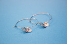 Load image into Gallery viewer, Star Crystal Hoops