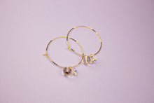 Load image into Gallery viewer, Star Crystal Hoops