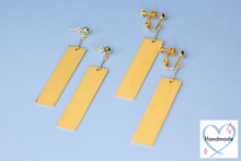 Load image into Gallery viewer, Gold Bar Earrings (PREORDER)