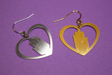 Load image into Gallery viewer, Hand in Heart Earrings