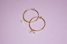 Load image into Gallery viewer, Star Crystal Hoops