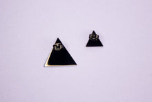 Load image into Gallery viewer, Black Triangle Studs