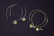 Load image into Gallery viewer, Star Crystal Hoops