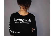 Load image into Gallery viewer, iconografi Katakana Long Sleeved T-Shirt
