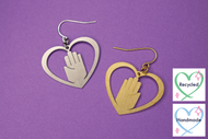 Hand in Heart Earrings
