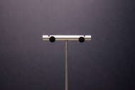 Black Circle Studs