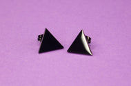 Black Triangle Studs