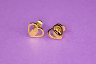 Hand in Heart Studs